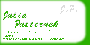 julia putternek business card